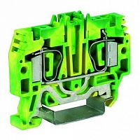 Пружинная клемма для заземления DKC Quadro 6мм?, желто-зеленый, ZHT320 | код. ZHT320 |  DKC
